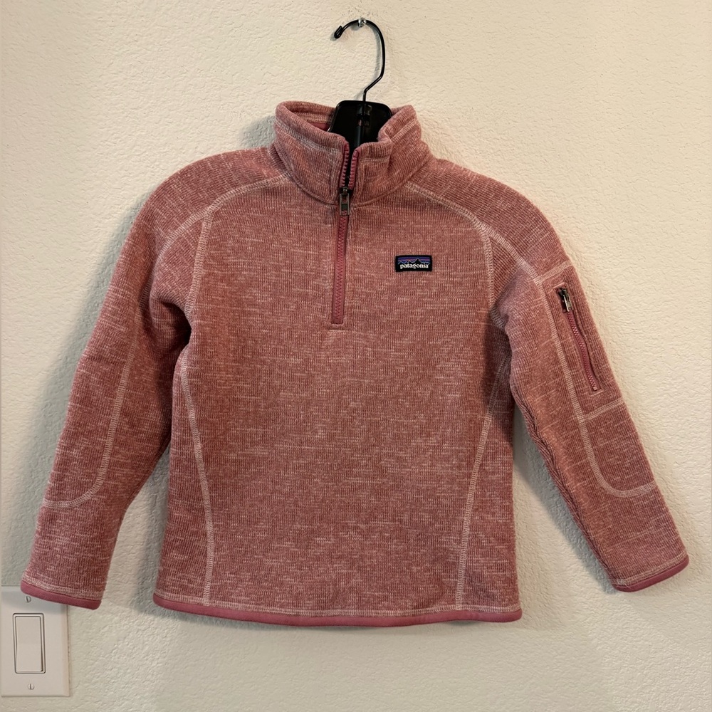 Girls Patagonia Pullover Quarter Zip Small 7-8